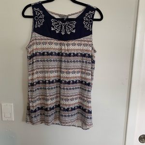 Dalia Floral Bohemian Print Tank Top NWT Size M